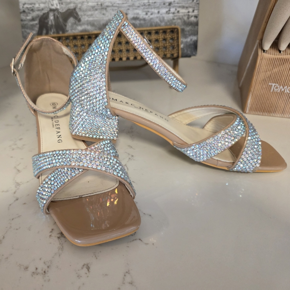 Elegant Rhinestone Embellished Heels